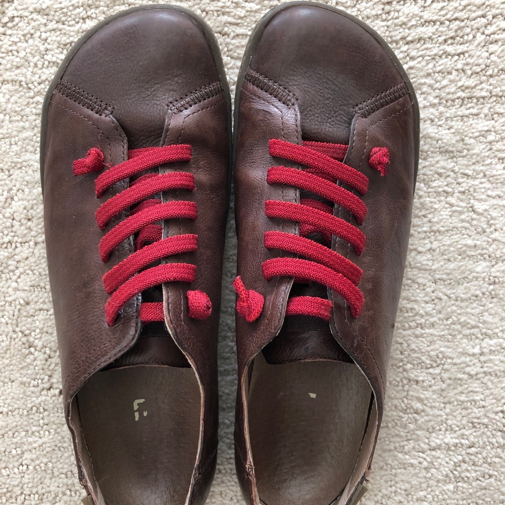 Camper Peu Brown Leather Shoes Size 9